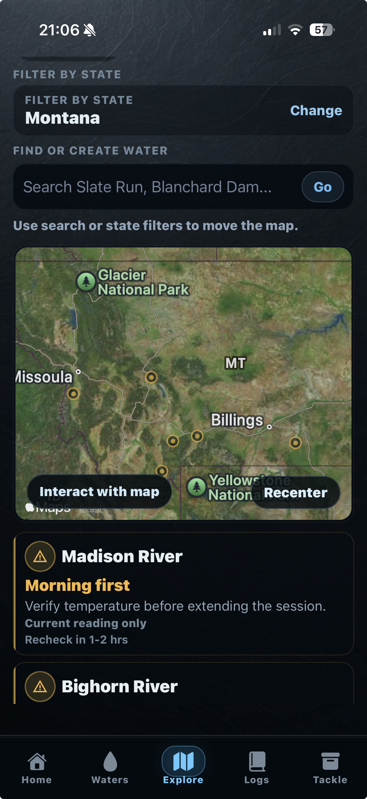 TUFFC water map