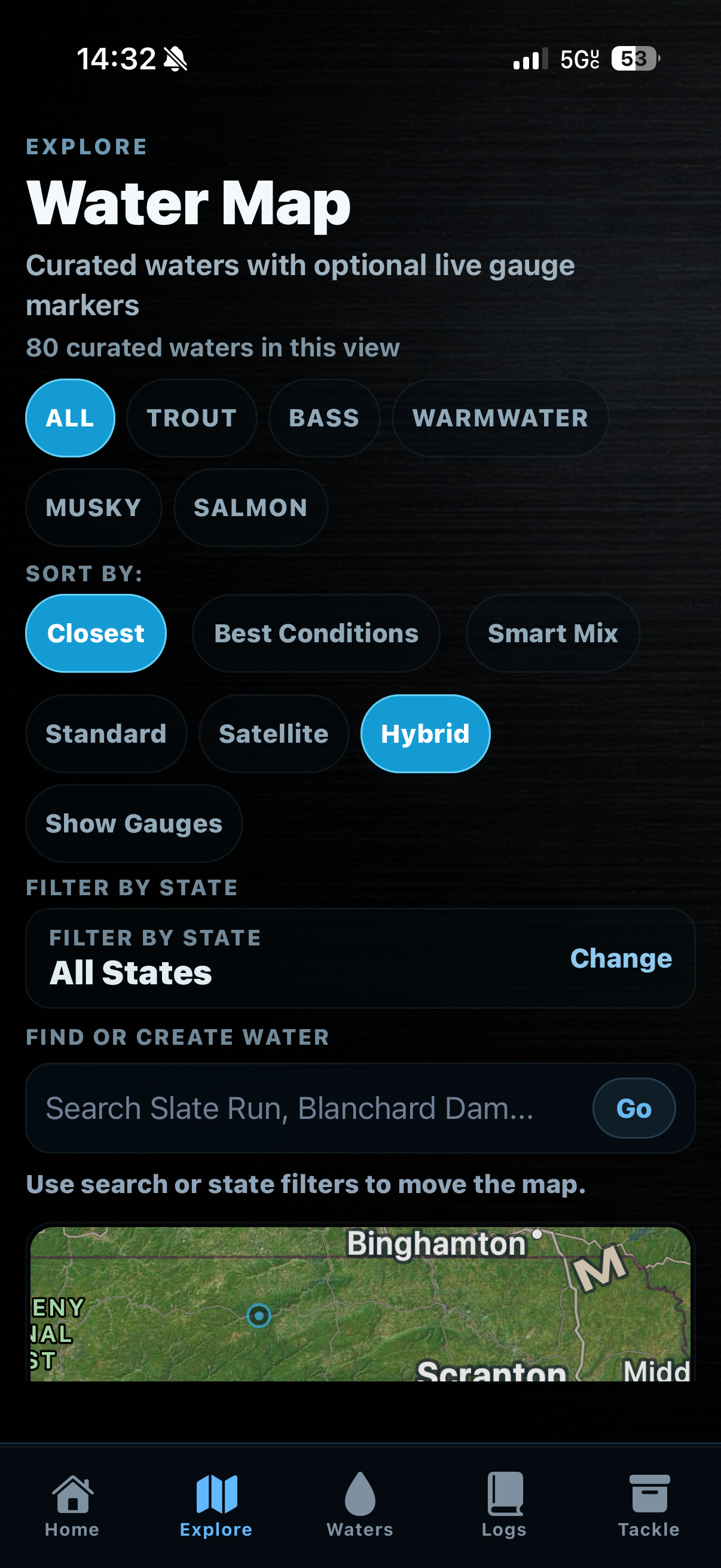 TUFFC water map