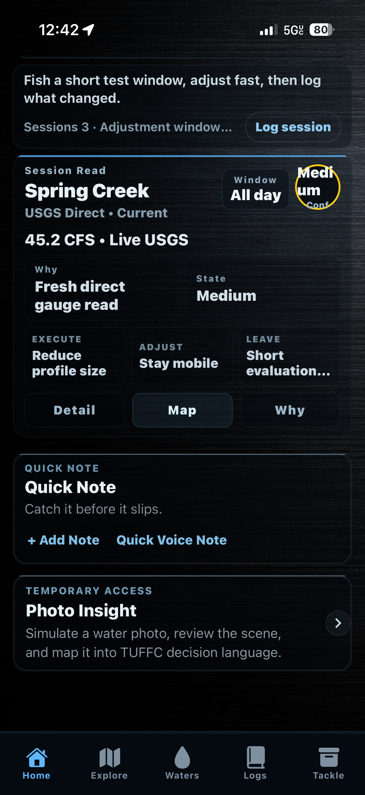 TUFFC session read screen