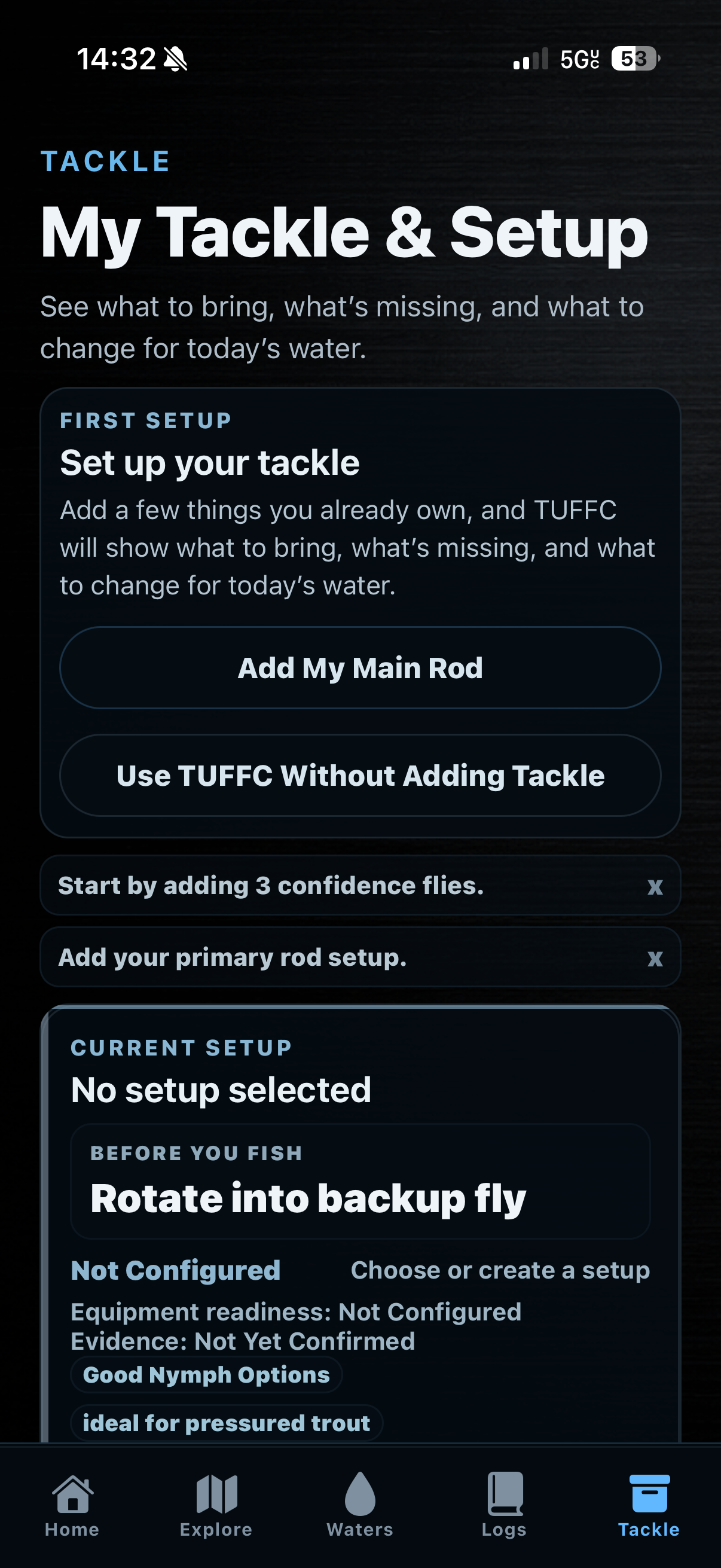 TUFFC fly inventory list